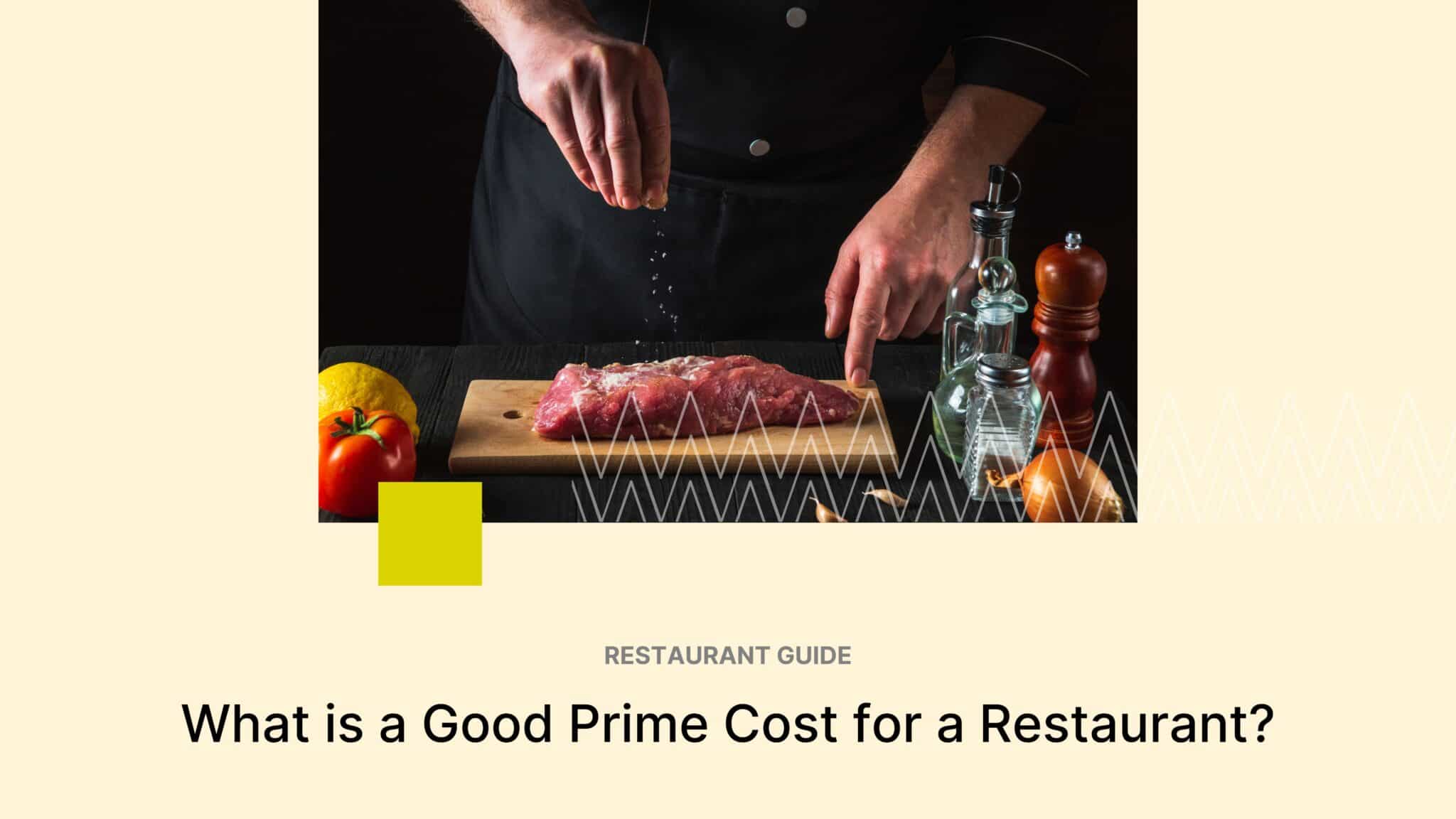 Prime Cost for a Restaurant