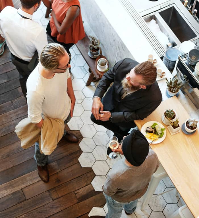 people meeting talking restaurant lifestyle concept