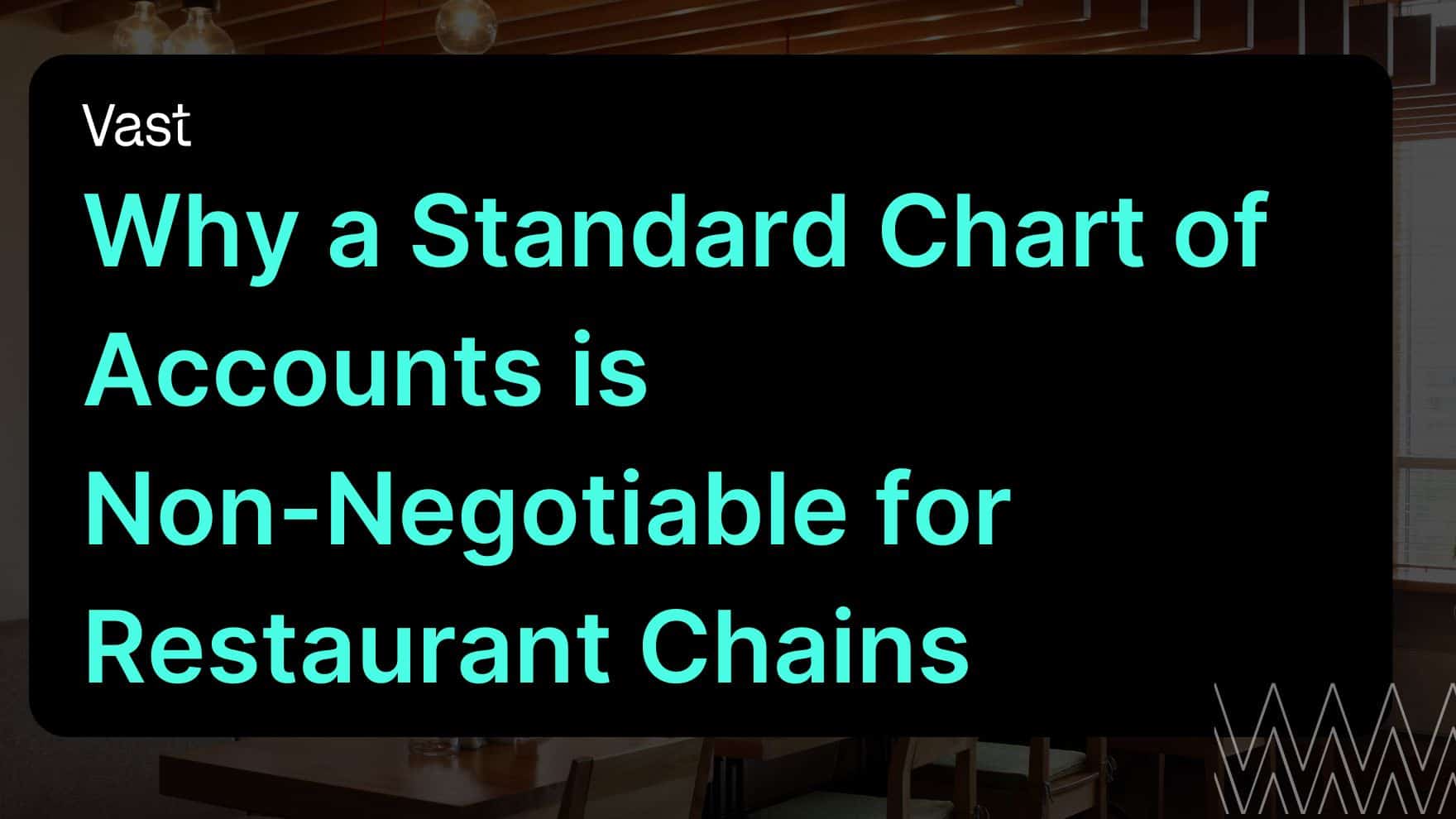 restaurant chart of accounts